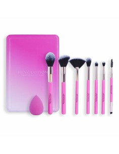 Kit de broche de maquillage Revolution Make Up The Brush Edit Rose 8 Pièces