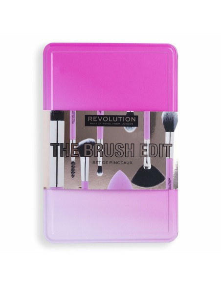 Kit de broche de maquillage Revolution Make Up The Brush Edit Rose 8 Pièces