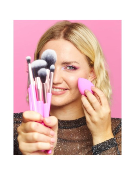 Kit de broche de maquillage Revolution Make Up The Brush Edit Rose 8 Pièces