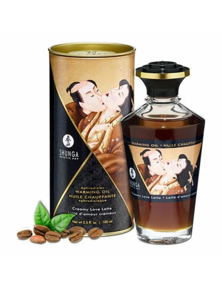 Huile de massage érotique Shunga Café Café au lait (100 ml) (100 ml)