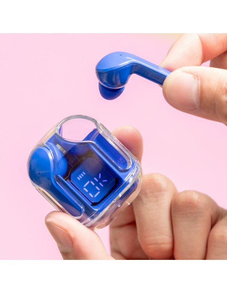 Écouteurs Sans Fil avec Étui de Charge Blue InnovaGoods