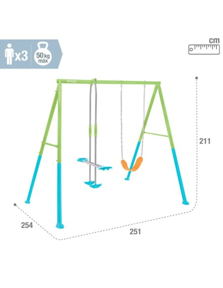Balançoire Intex 44120 Balancelle 251 x 211 x 254 cm