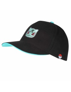 Casquette Unisex Pokémon Bulbasaur Badge 58 cm Noir Taille unique