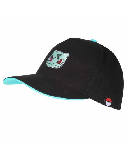 Casquette Unisex Pokémon Bulbasaur Badge 58 cm Noir Taille unique