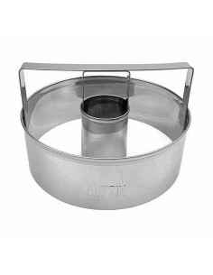 Moule pour four Quttin Argenté Acier Donuts Ø 10 cm 10 x 3,5 cm (24 Unités) 2