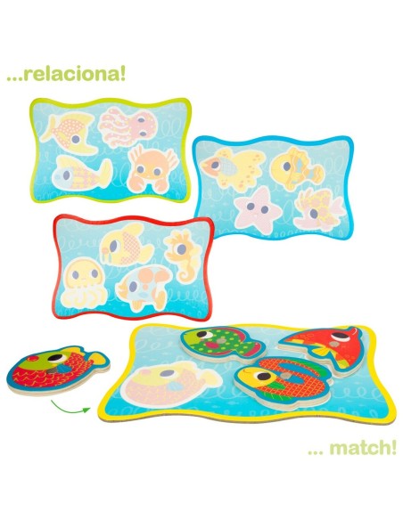 Jeu de société Lisciani Montessori Pêche (6 Unités)