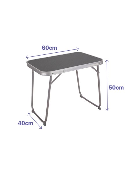 Table Pliante Marbueno Acier D16 Assortie Camping et Plage 60X40X50 cm 10016