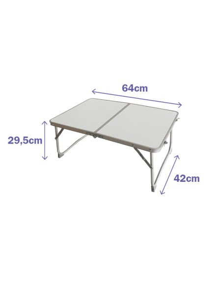 Table Pliable Aluminium Marbueno D13 Assorti Camping et Plage 64X42X29,5 cm 10440