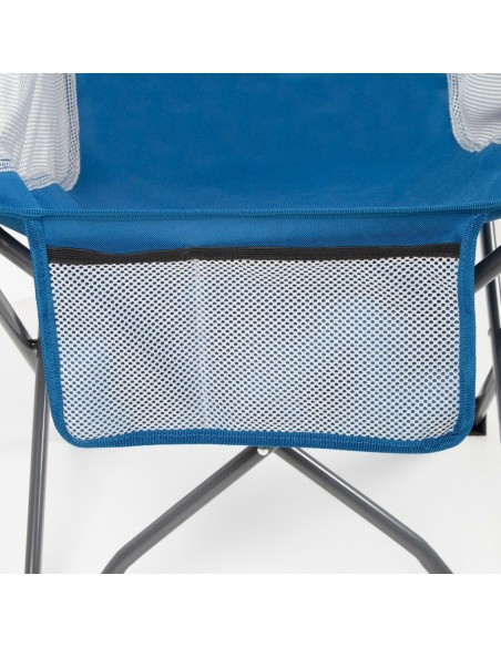 Chaise de camping pliante Aktive Bleu 48 x 86 x 50 cm (2 Unités)