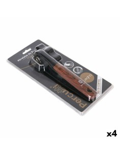 Ouvre-boîte Percutti Legno Marron Noir 17 x 13 x 5 cm (4 Unités)