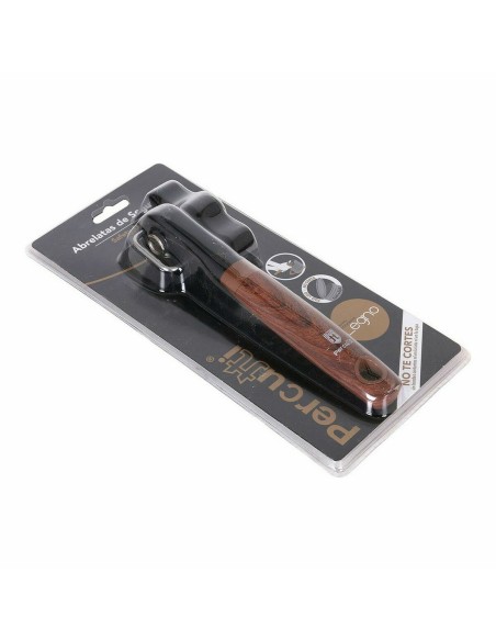 Ouvre-boîte Percutti Legno Marron Noir 17 x 13 x 5 cm (4 Unités)