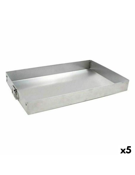 Moule rectangulaire VR Argenté Aluminium 30 x 19 x 3,5 cm (5 Unités)