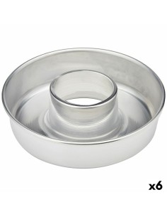 Moule à pâtisserie VR Aluminium Argenté Ø 25 cm (6 Unités)