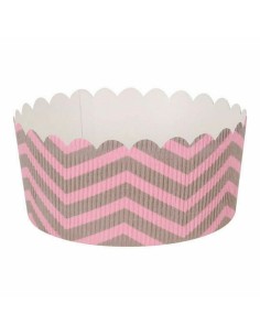 Moule à pâtisserie Quttin Rose 6 Pièces 12 x 6 cm (12 Unités) 2