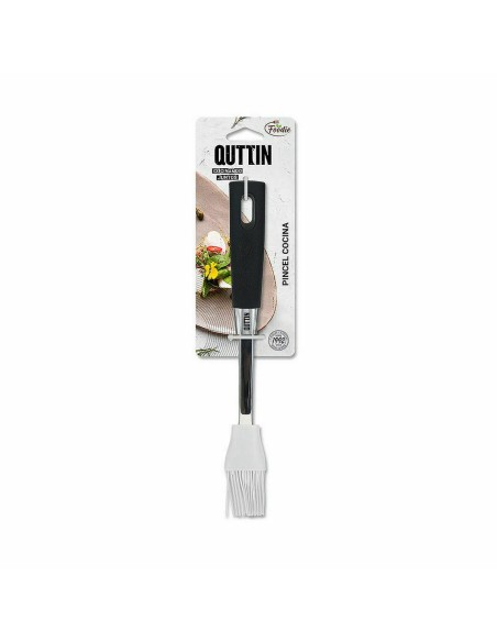 Pinceau en Silicone Quttin Foodie Noir 28 x 4 cm 2 mm (18 Unités)