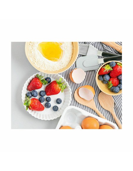 Pinceau en Silicone Quttin Foodie Noir 28 x 4 cm 2 mm (18 Unités)