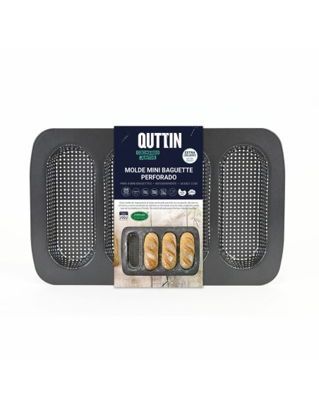 Moule pour Baguettes Quttin Baguette 34,6 x 21,5 x 3 cm (12 Unités)