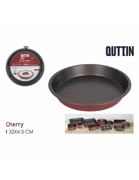Moule pour four Quttin Cherry Acier au carbone 32 x 32 x 5 cm (12 Unités)