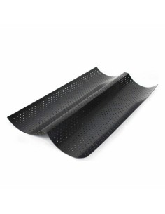 Moule pour Baguettes Quttin 123899 Double 37,8 x 16,5 x 2 cm (12 Unités) 2