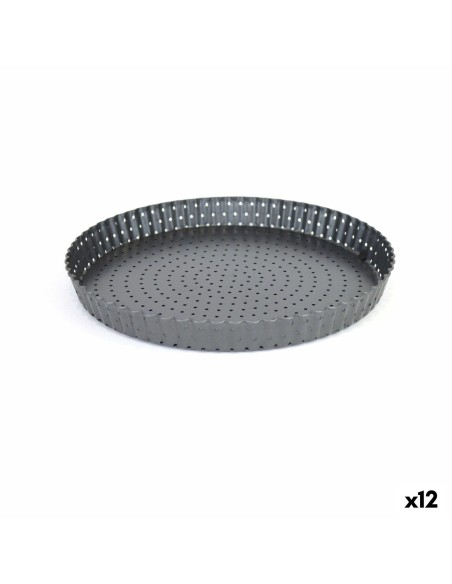 Moule à gâteaux Quttin 28 x 3 cm Perforé Démontable (12 Unités)