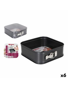 Moule amovible Quttin Acier au carbone Noir 24 x 24 x 8 cm (6 Unités)