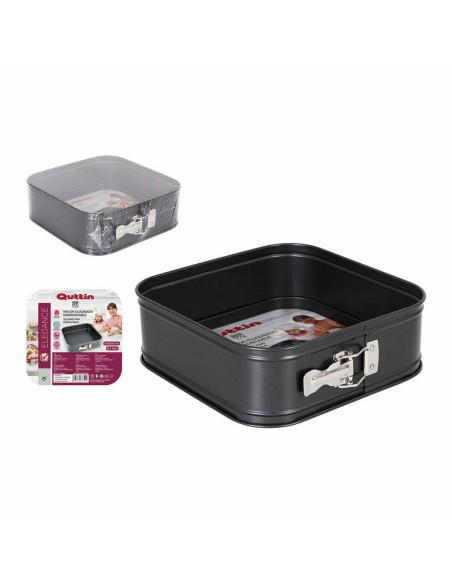 Moule amovible Quttin Acier au carbone Noir 24 x 24 x 8 cm (6 Unités)