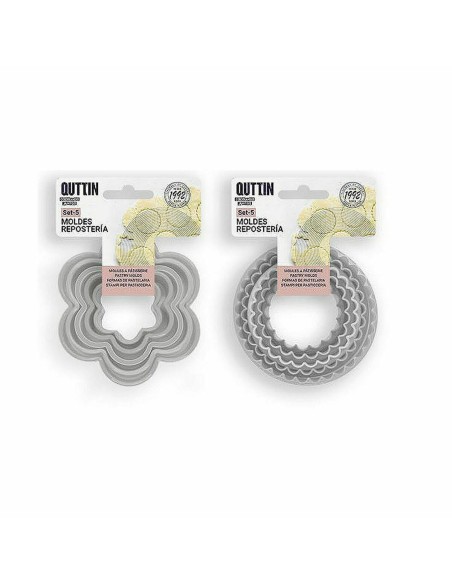 Moule à pâtisserie Quttin 9,5 x 9,5 x 3,5 cm 5 Pièces (36 Unités)