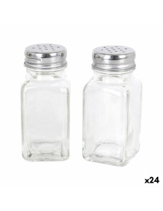 Set de salière et poivrière Anna 107462 2 Pièces 8,5 x 4,5 x 10 cm (24 Unités)