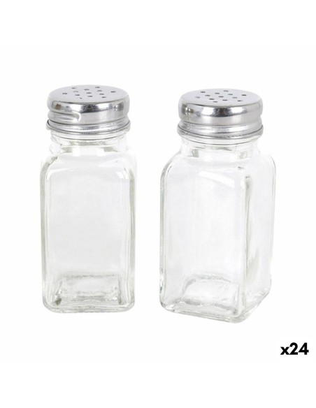 Set de salière et poivrière Anna 107462 2 Pièces 8,5 x 4,5 x 10 cm (24 Unités)