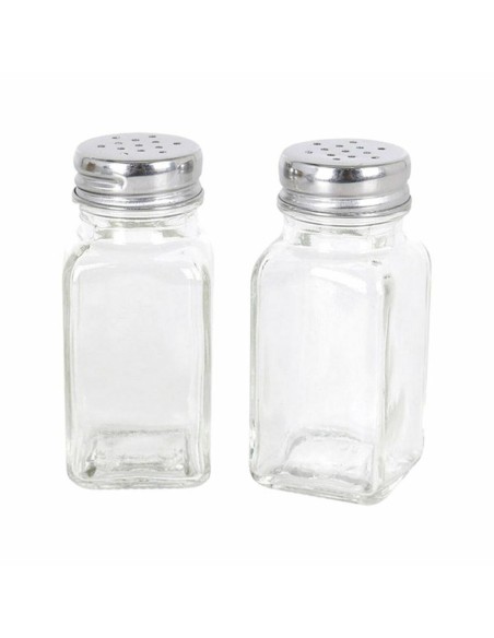 Set de salière et poivrière Anna 107462 2 Pièces 8,5 x 4,5 x 10 cm (24 Unités)