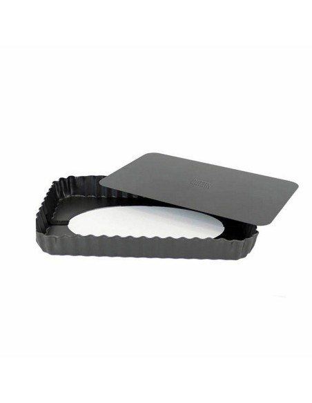 Moule amovible Quttin Noir Acier au carbone 31,5 x 21,5 x 3,5 cm (6 Unités)