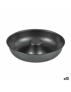 Moule pour four Quttin Donuts Acier au carbone Noir Ø 21 cm 21 x 5 cm (12 Unités)