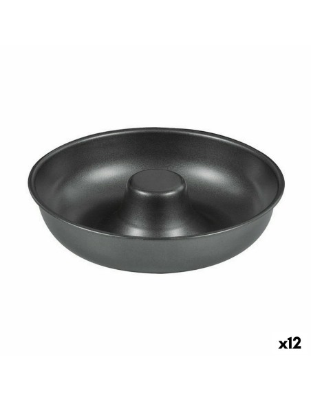 Moule pour four Quttin Donuts Acier au carbone Noir Ø 21 cm 21 x 5 cm (12 Unités)