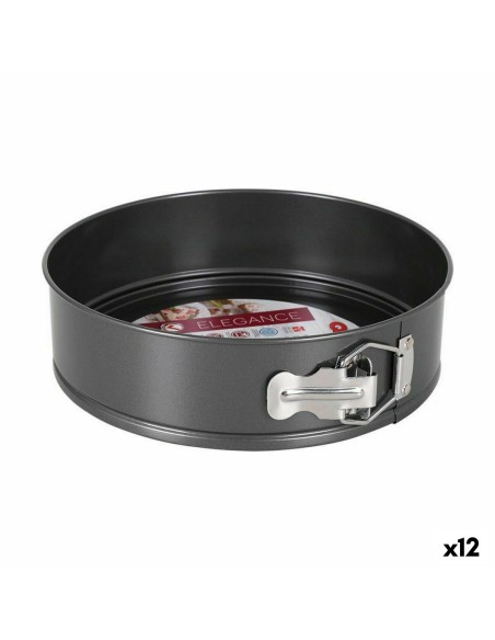 Moule amovible Quttin Noir Acier de carbone 24 x 7 cm (12 Unités)