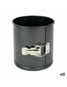 Moule amovible Quttin Acier au carbone Noir 14 x 12 cm (12 Unités)