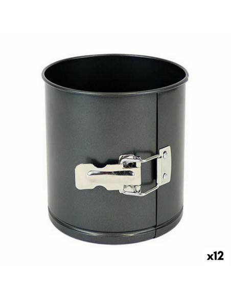 Moule amovible Quttin Acier au carbone Noir 14 x 12 cm (12 Unités)