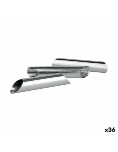 Ensemble de moules à pâtisserie Wooow Acier inoxydable Argenté Acier 3 Pièces 2,5 x 12,5 cm (36 Unités) (3 pcs)