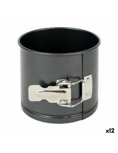 Moule amovible Quttin Acier au carbone Noir 12 x 10 cm (12 Unités)
