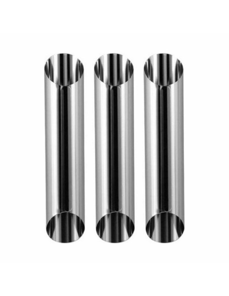 Ensemble de moules à pâtisserie Quttin Acier 3 Pièces 2,5 x 12,5 cm (36 Unités)