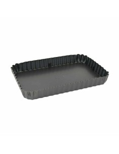 Moule amovible Quttin Noir Acier au carbone 25,5 x 17,2 x 3 cm (12 Unités) 2