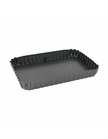 Moule amovible Quttin Noir Acier au carbone 25,5 x 17,2 x 3 cm (12 Unités)