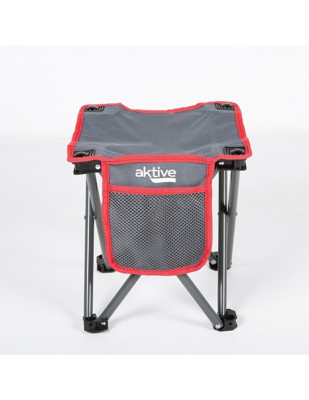 Tabouret Aktive Pliable Camping Gris 30 x 32 x 30 cm (4 Unités)