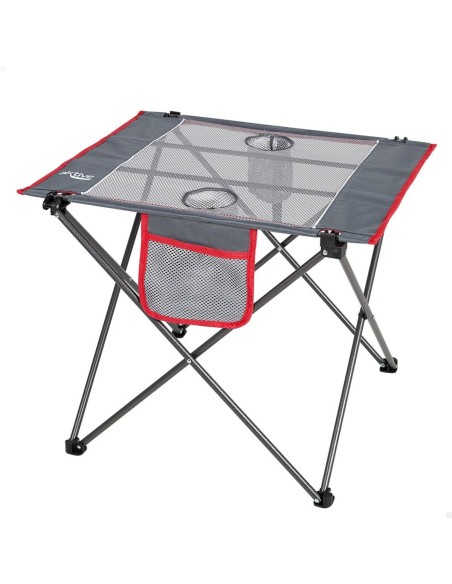 Table Piable Aktive Camping Gris 62 x 50 x 50 cm (2 Unités)