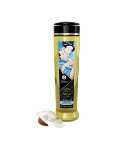 Huile de massage érotique Coconut Thrills Shunga Adorable (240 ml)