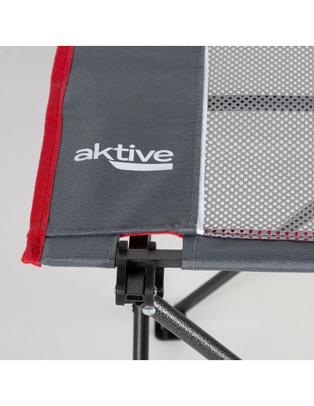 Table Piable Aktive Camping Gris 62 x 50 x 50 cm (2 Unités)