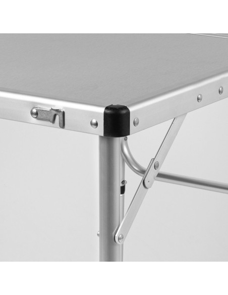 Table Piable Aktive Camping Gris 90 x 70 x 60 cm (2 Unités)