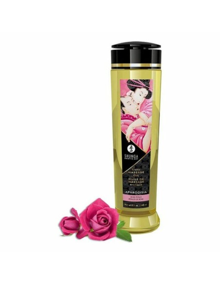 Huile de massage érotique Shunga Aphrodisia Roses (240 ml)