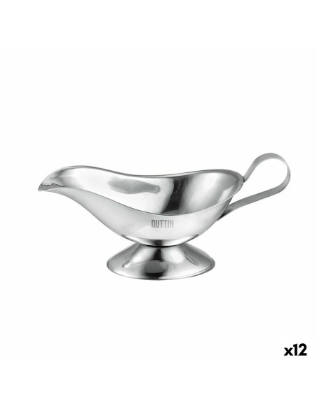 Saucière Quttin 240 ml Argenté Acier (12 Unités)