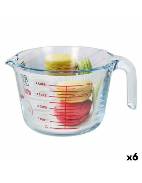Pichet gradué Quttin 1 L verre (6 Unités)