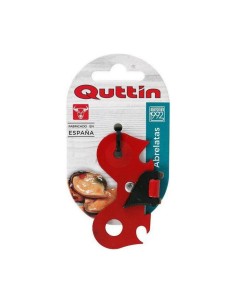 Ouvre-boîte Quttin Rouge Papillon Pliable 7 x 4 x 0,3 cm (24 Unités) 2